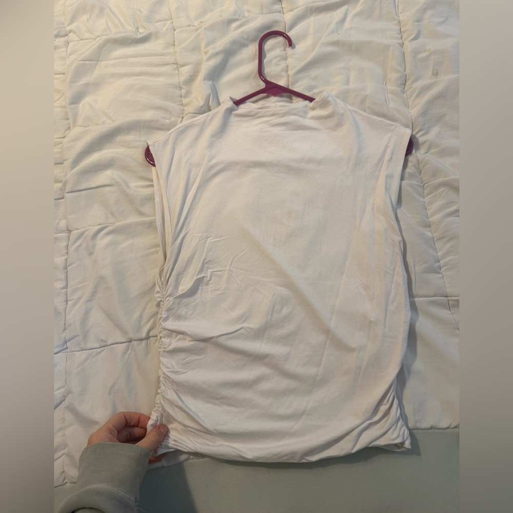 Abercrombie white tank top: A&F Paloma top